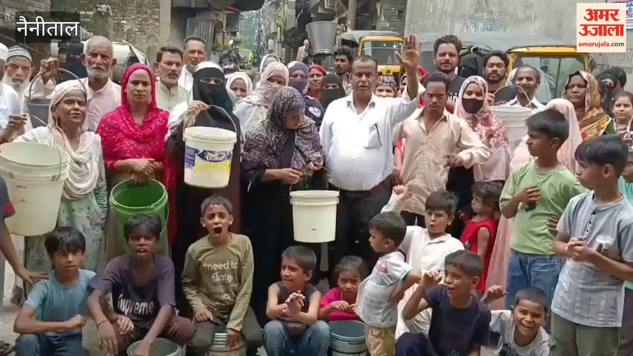 Angry people protest over drinking water crisis in indranagar haldwani