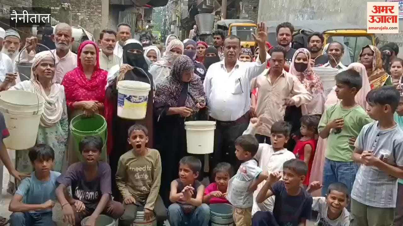 Angry people protest over drinking water crisis in indranagar haldwani