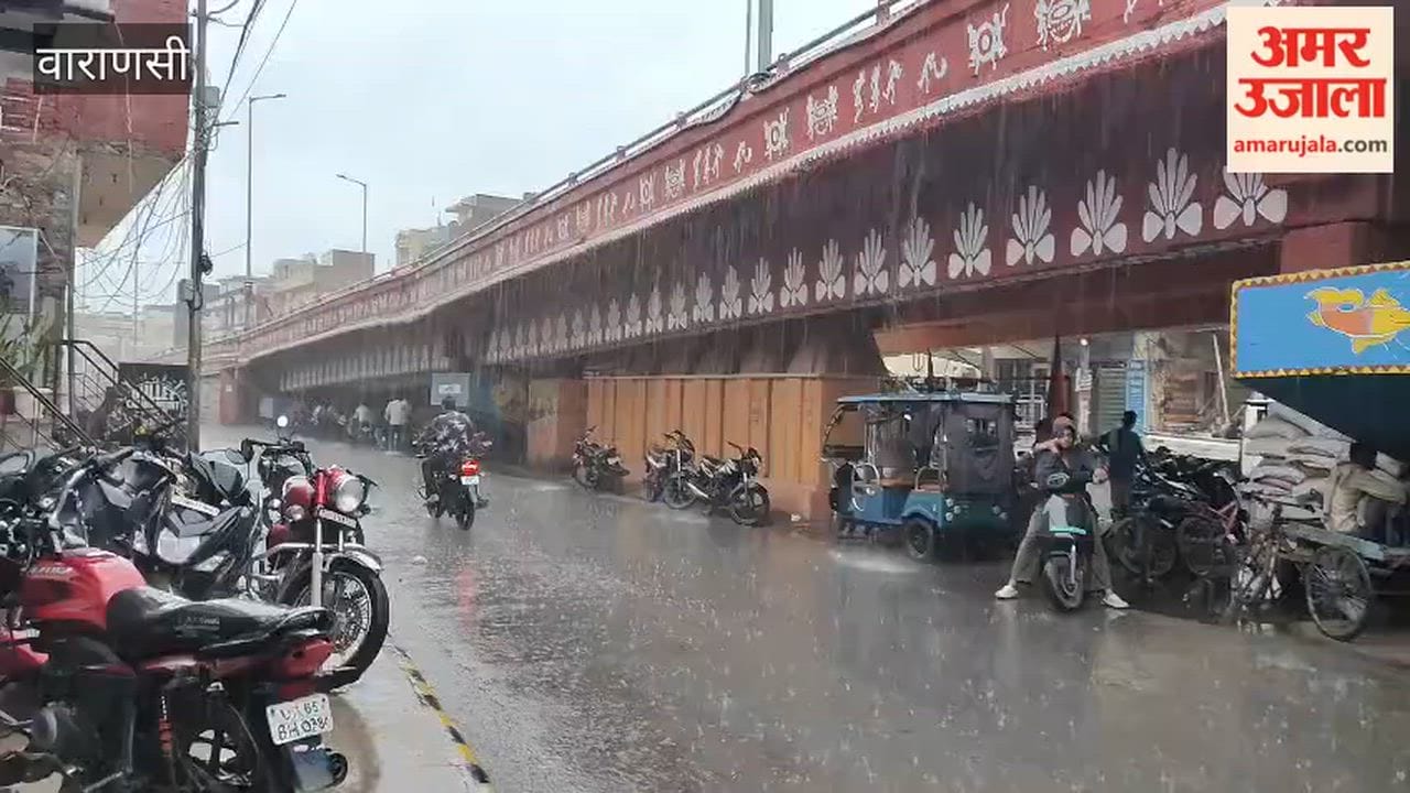 Relief from the heat in Varanasi following heavy rainfall