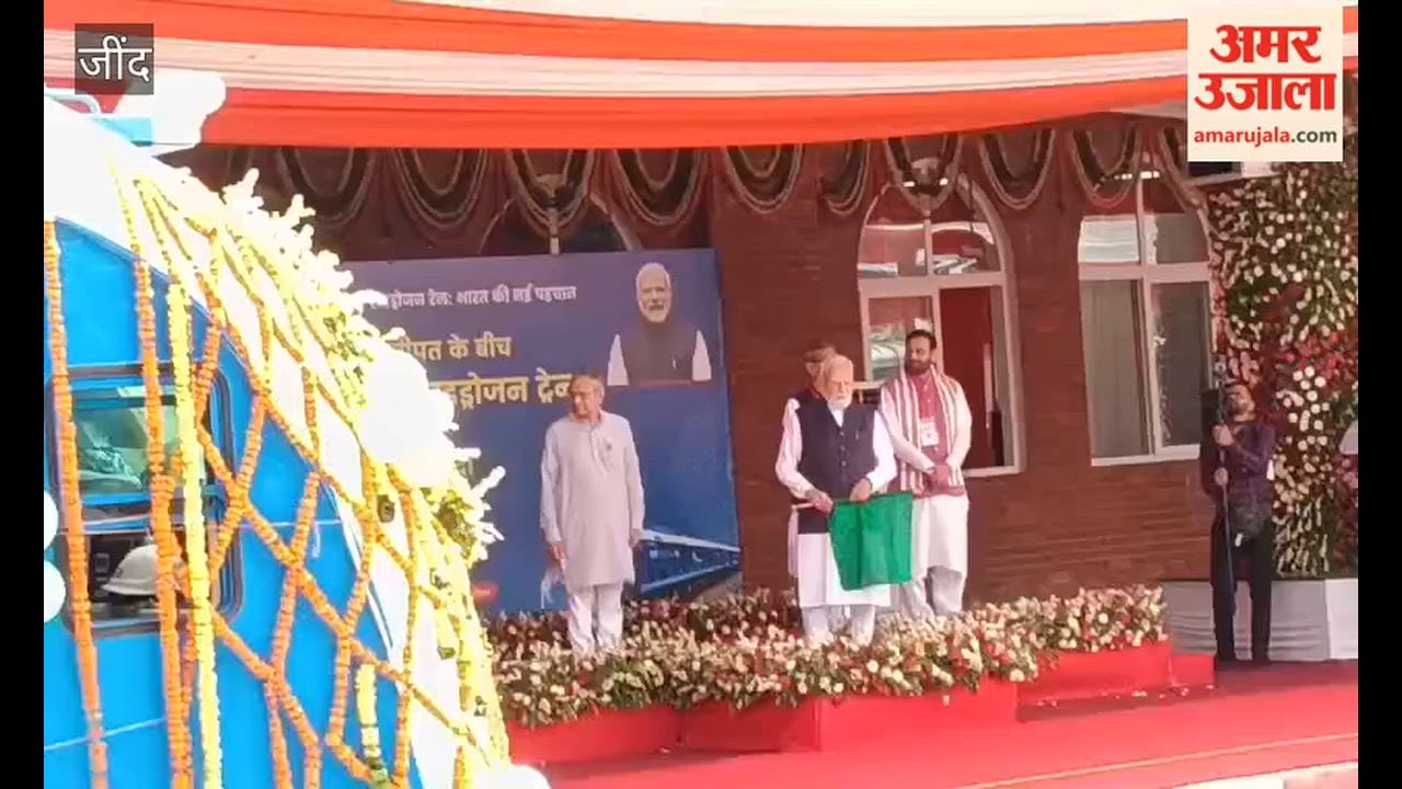 India's first hydrogen train launched in Jind; Prime Minister Narendra Modi flagged it off