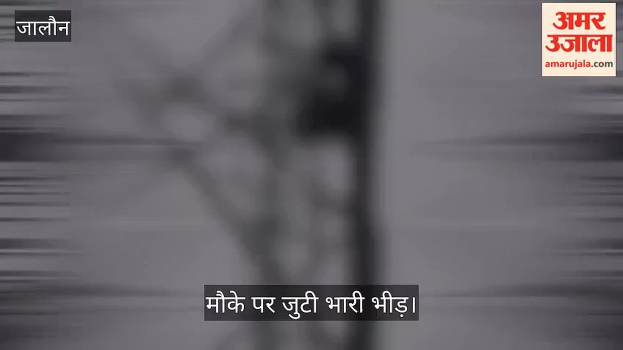 Jalaun Young woman creates a scene by climbing a tower after man refuses to marry her