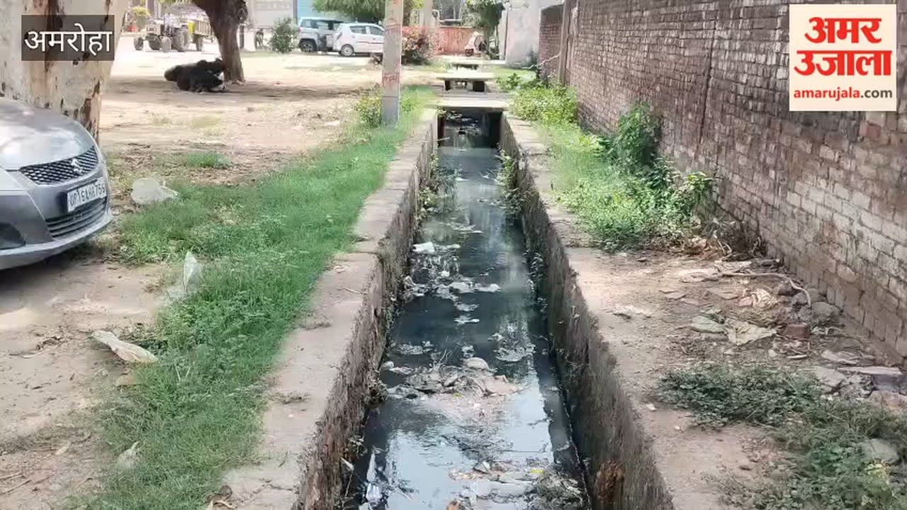 Open drains in Gajraula are inviting accidents.