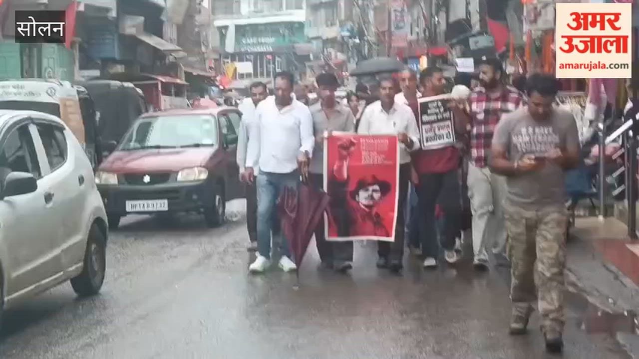 sonam wangchuk support protest held on solan mall road