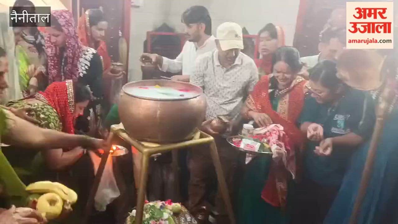 Crowds of devotees gathered for Jalabhishek at Siddheshwar Mahadev Temple in Haldwani