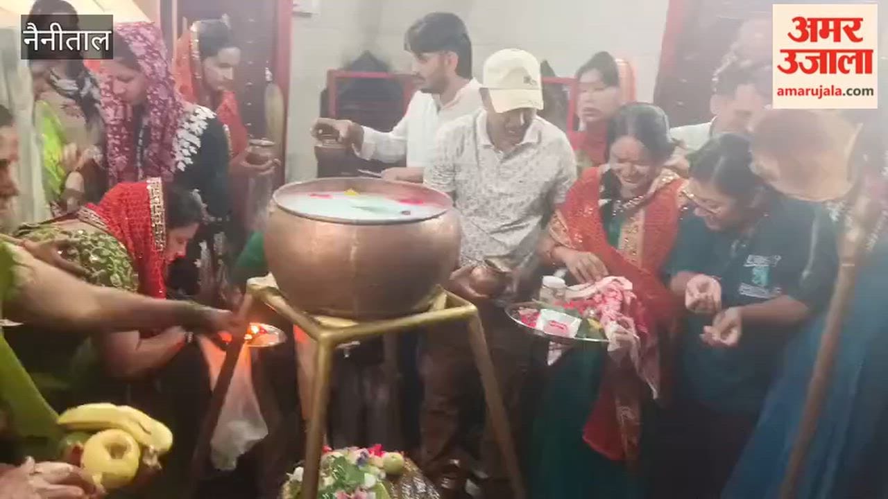 Crowds of devotees gathered for Jalabhishek at Siddheshwar Mahadev Temple in Haldwani