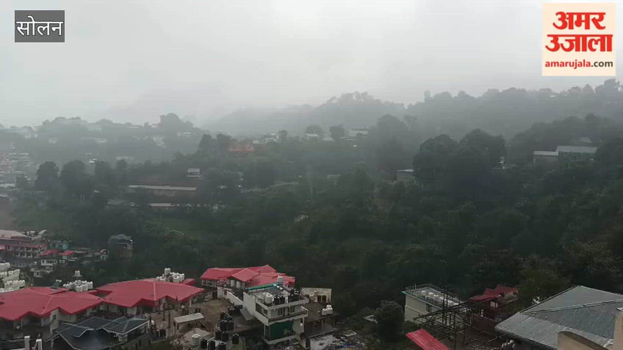 himachal weather solan receives light rain fog after weather alert