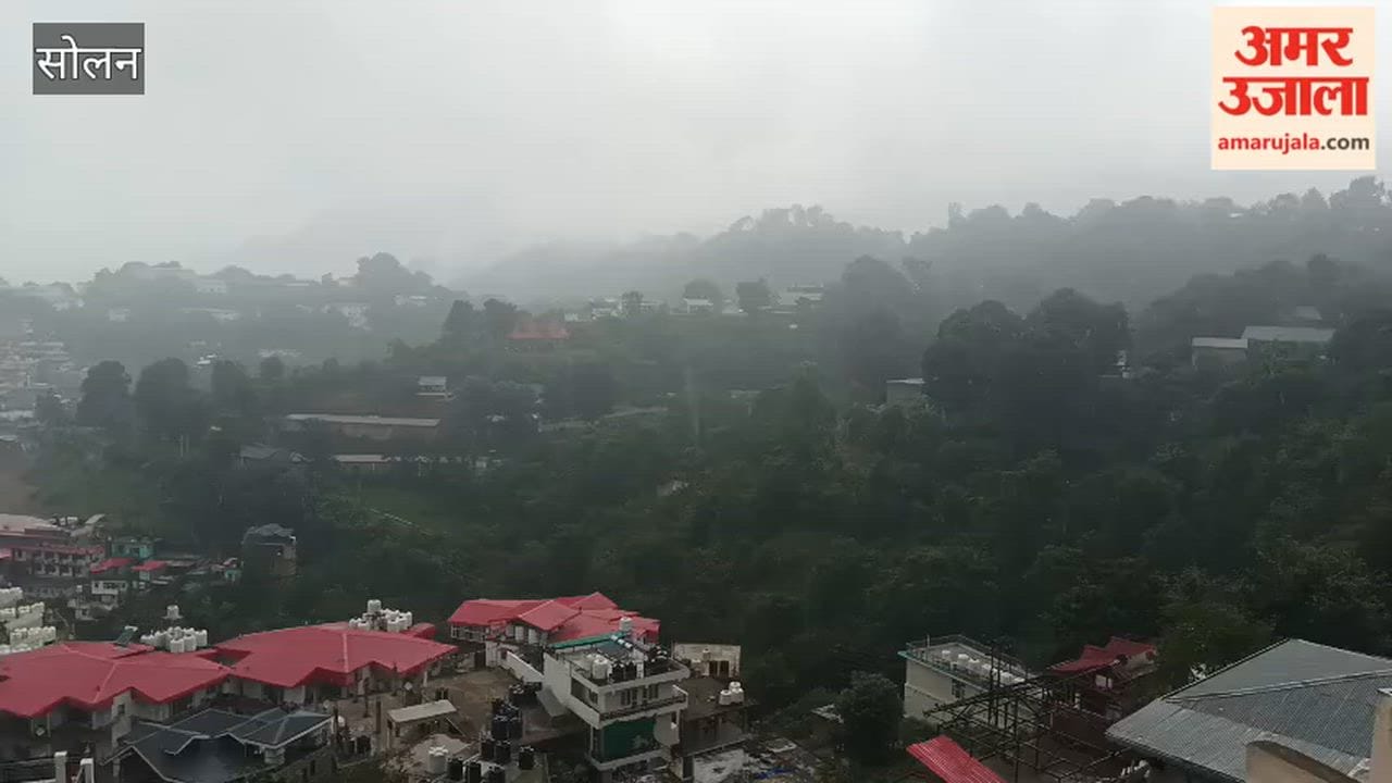 himachal weather solan receives light rain fog after weather alert