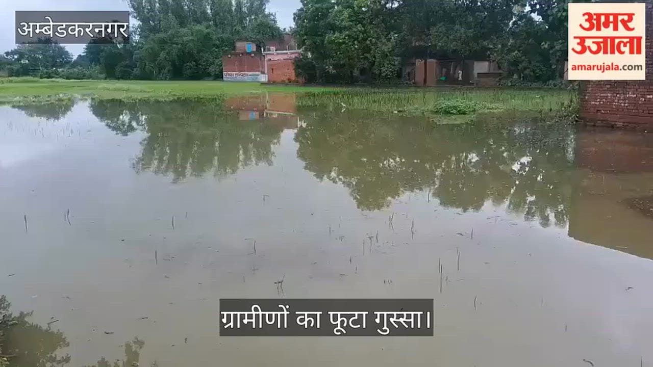 Video: अंबेडकरनगर में बारिश से जलभराव, ग्रामीणों का फूटा गुस्सा