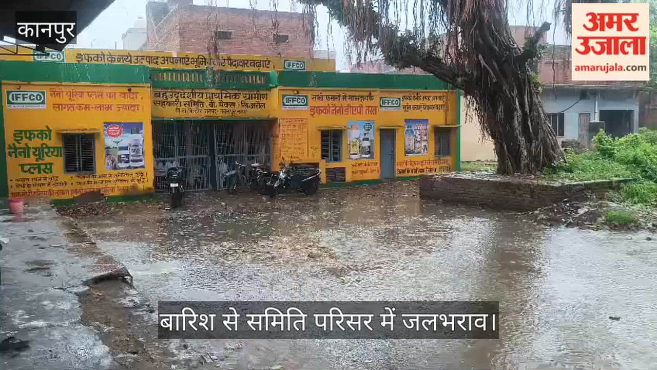 Waterlogging in committee premises due to rain, farmers face inconvenience