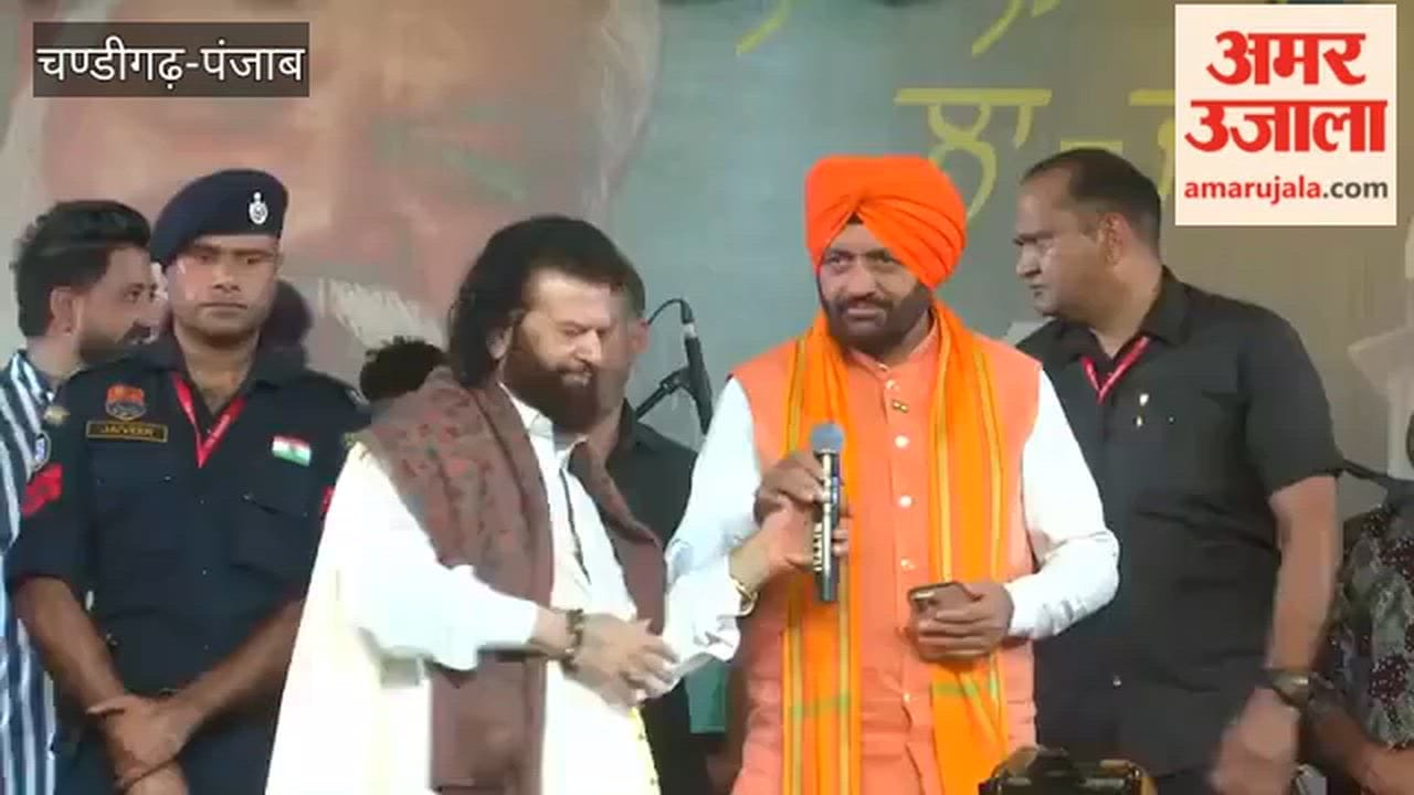 Haryana CM Saini reaches Nakodar Darbar.