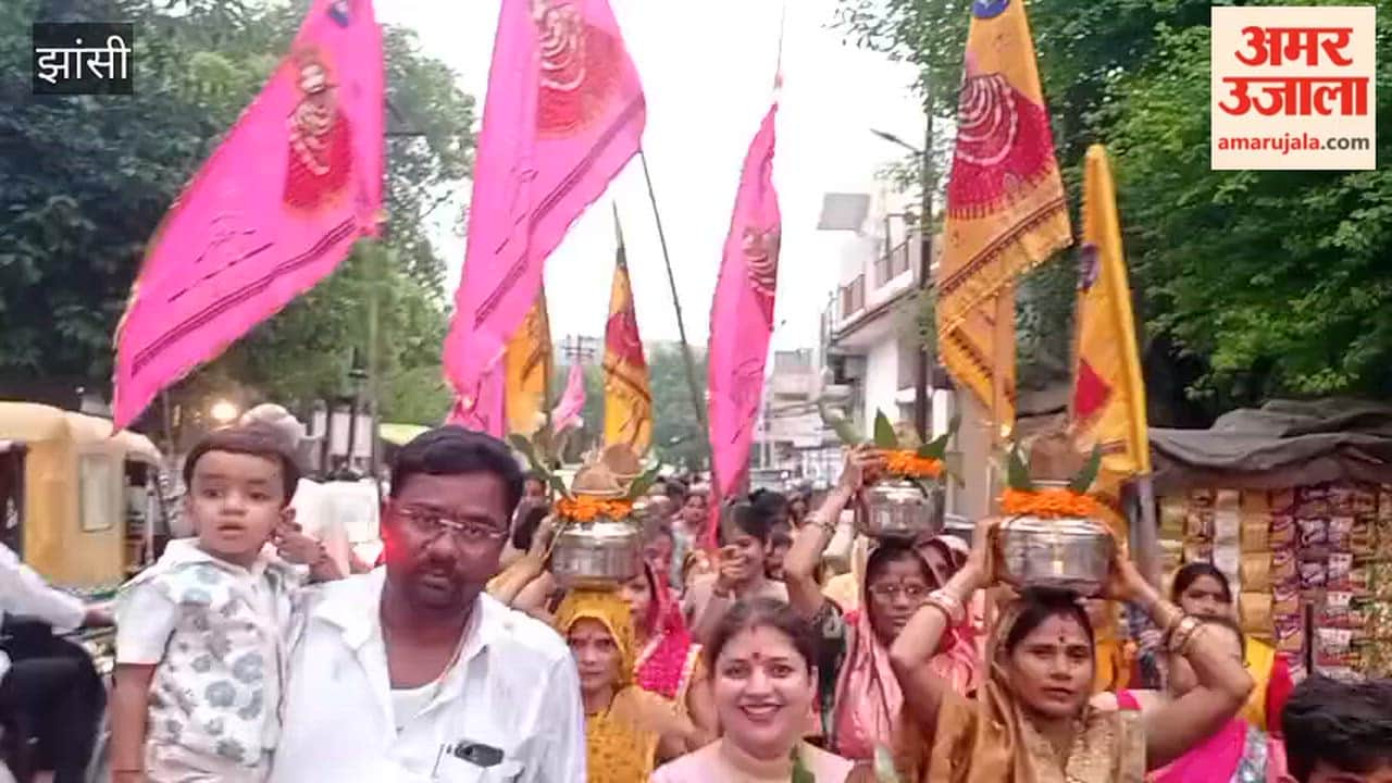 Grand procession of Khatu Shyam Baba taken out from Shiv Shakti Sai Baba Temple.