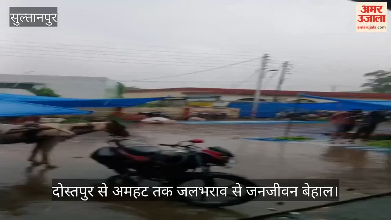 VIDEO: झमाझम बारिश ने खोली विकास और सफाई की पोल, दोस्तपुर से अमहट तक जलभराव से जनजीवन बेहाल