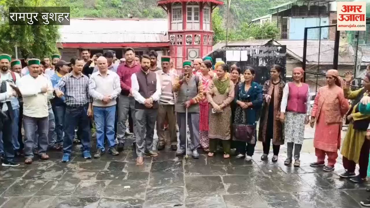 rampur bushahr bjp protest over basic facilities in m15-20 remote area
