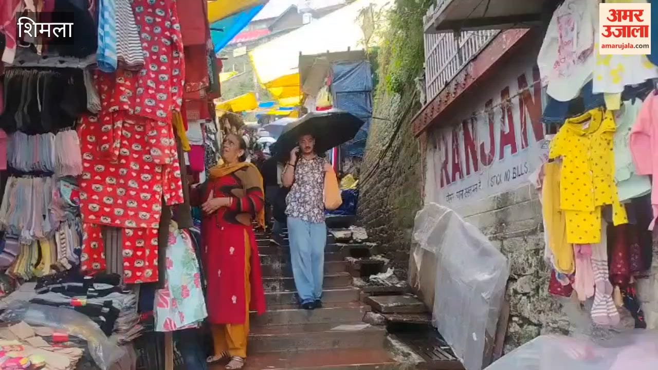 shimla ram bazar encroachment footpath tarpaulin issue