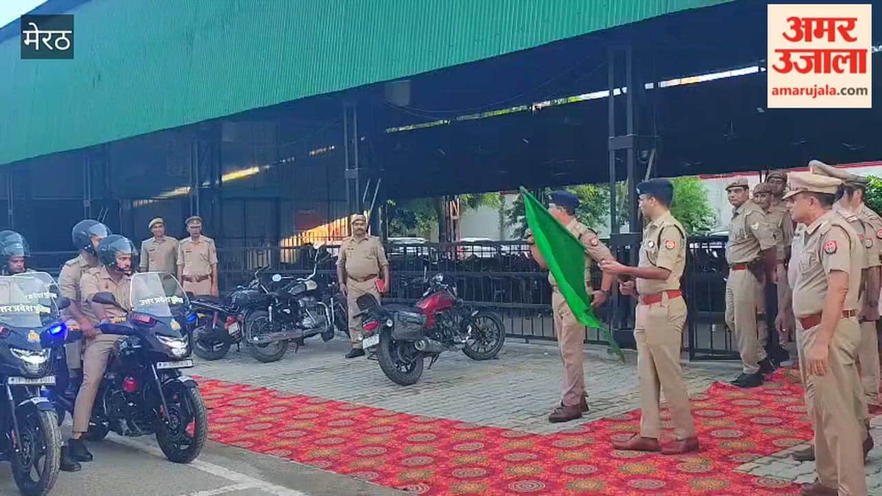 Meerut got 8 new UP-112 motorcycles for Kanwar Yatra 2026, SSP flagged off