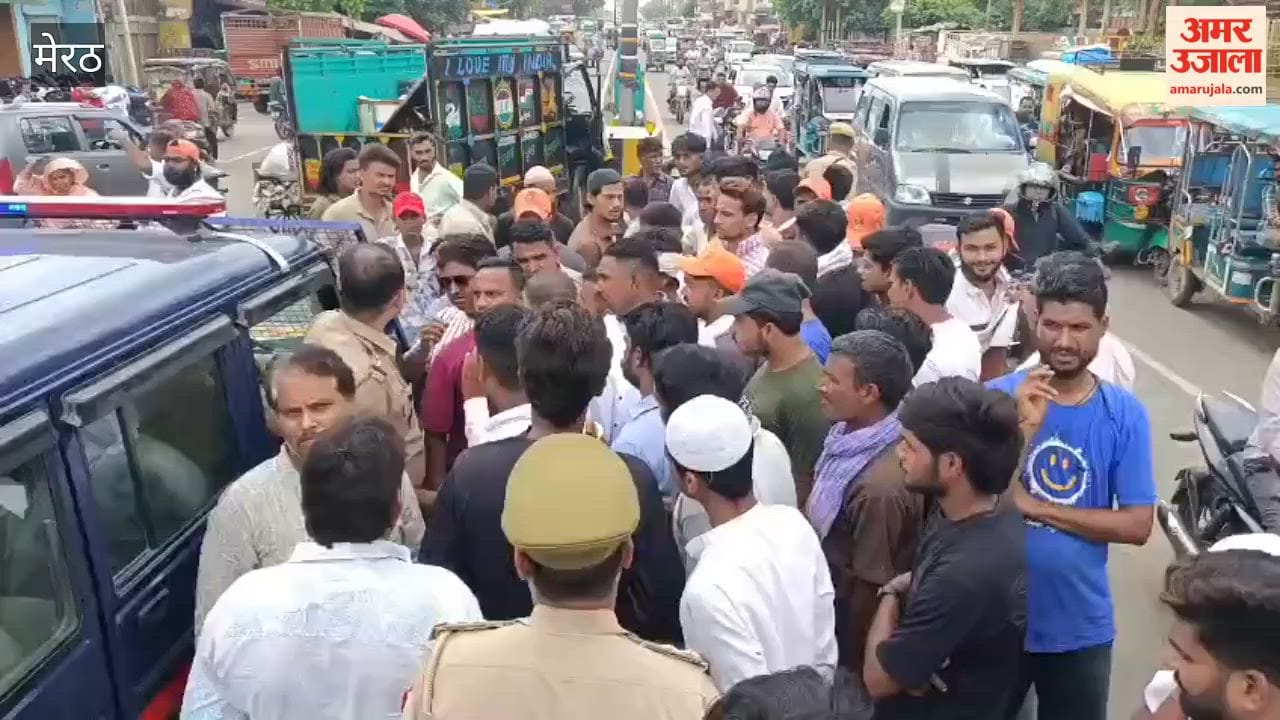 Meerut: Two Sanitation Workers Hit by Vehicle While Cleaning Divider, Colleagues Protest