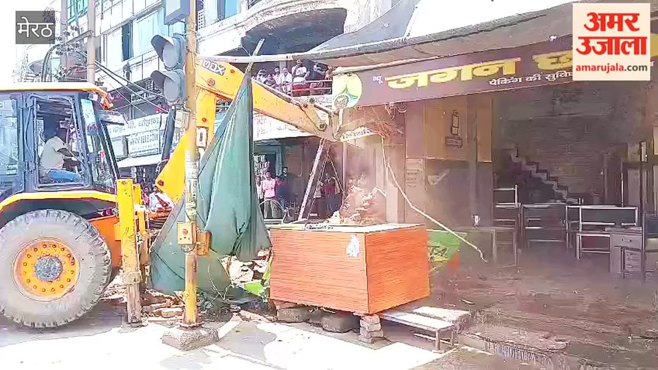 Meerut: Municipal Corporation Demolishes Part of Famous Jagan Chole Bhature Shop
