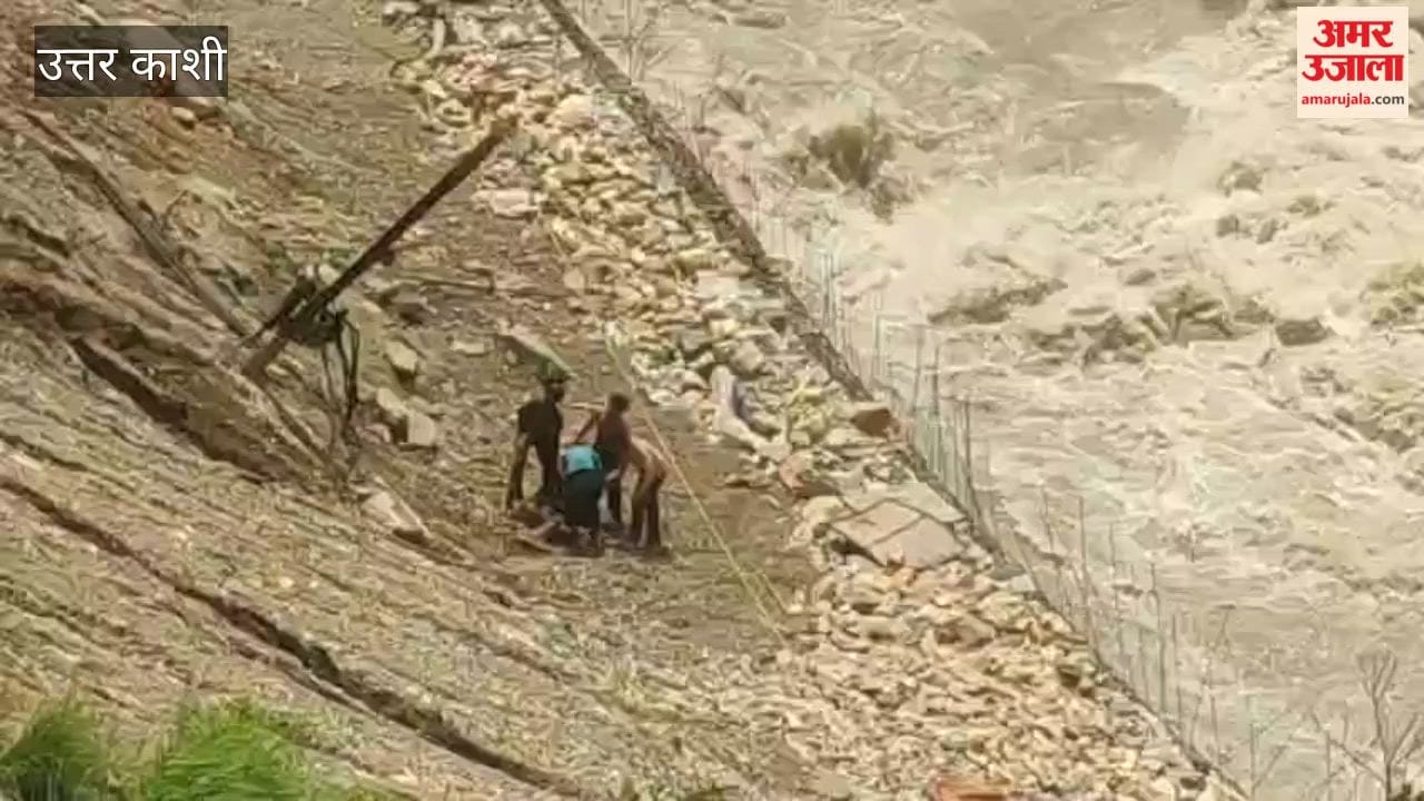 Uttarkashi Laborer falls into gorge after being struck by a boulder at Ratudisera on Gangotri Highway