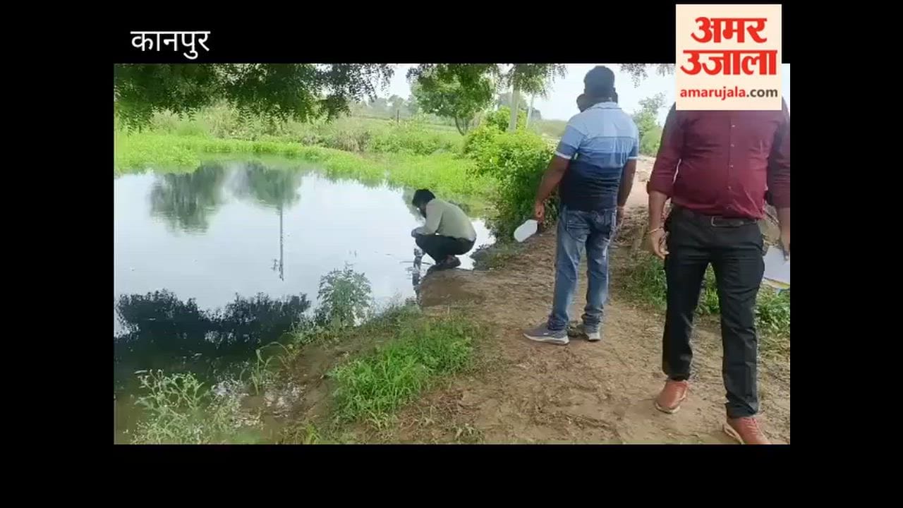 Pollution Department collects samples of chromium waste dumped in Purvamir
