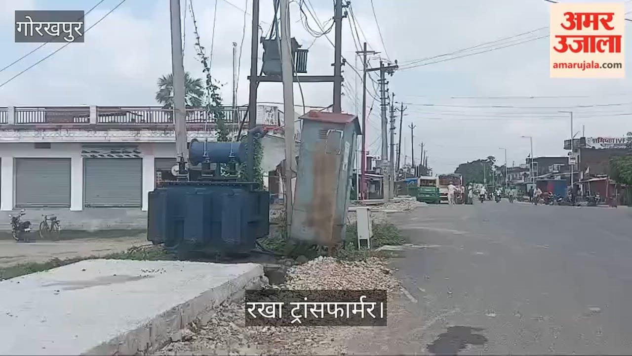 Risk of accidents due to roadside transformer lacking safety measures.