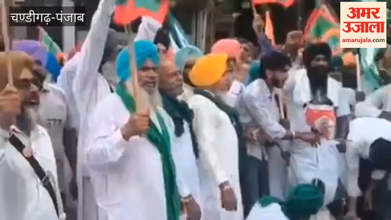 Protest in Ferozepur against the stopping of farmers in Delhi; Prime Minister's effigy burnt.