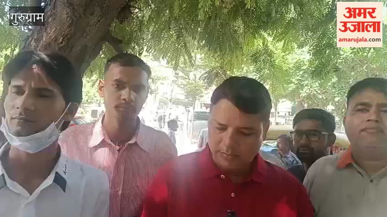 Former SP candidate Kishan Dixit staged a protest inside the Medanta hospital premises