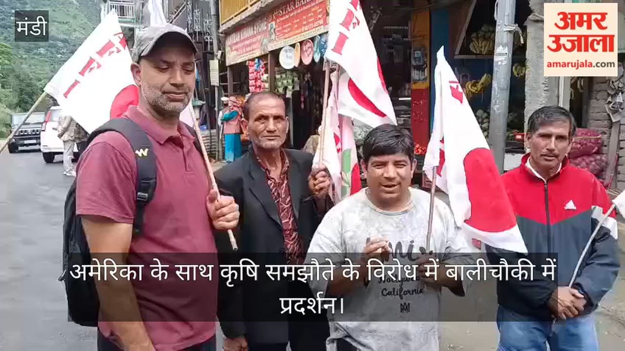 Video: Apple Growers' Association protests in Balichowki against the agricultural agreement with the US; burns effigy.