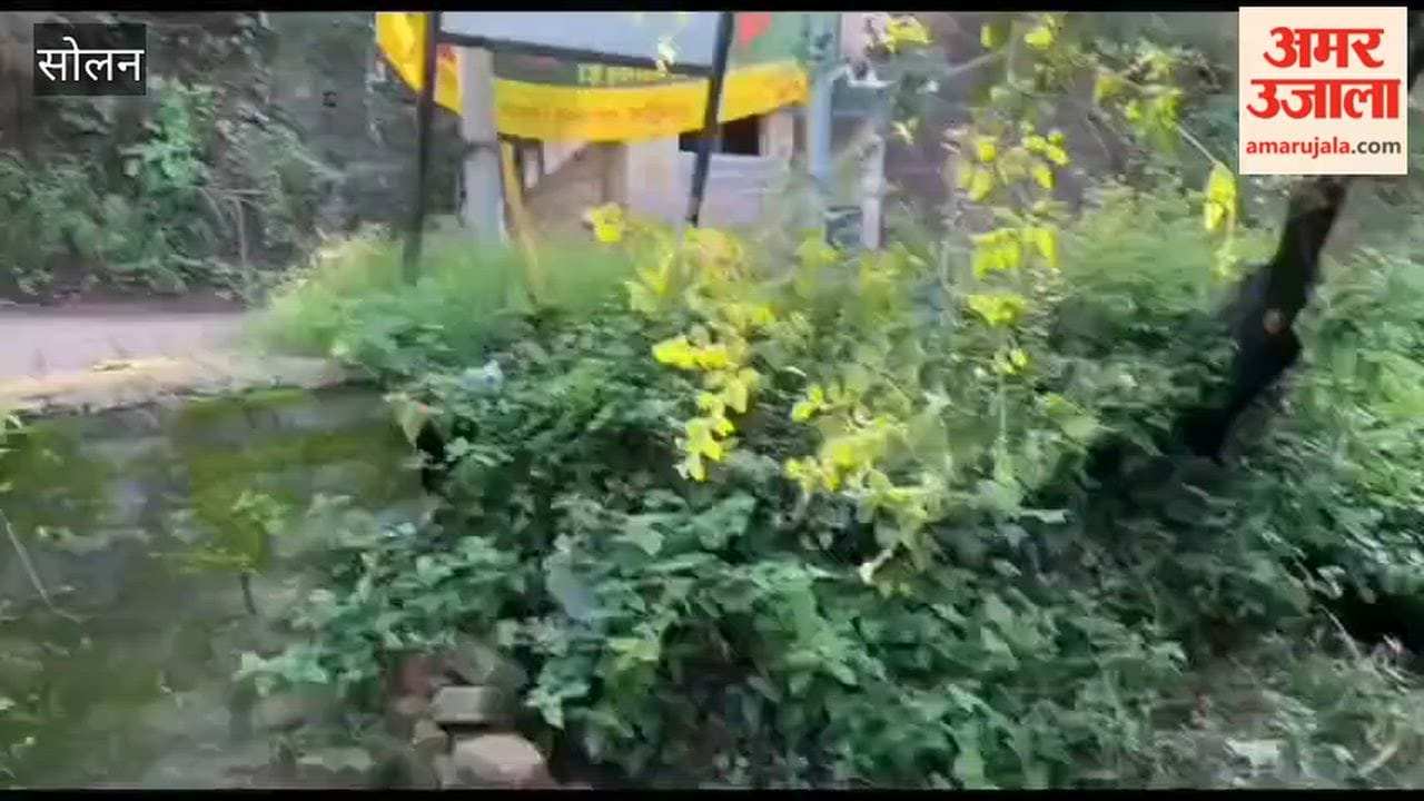 kasauli i20 car stuck on house roof after road accident solan