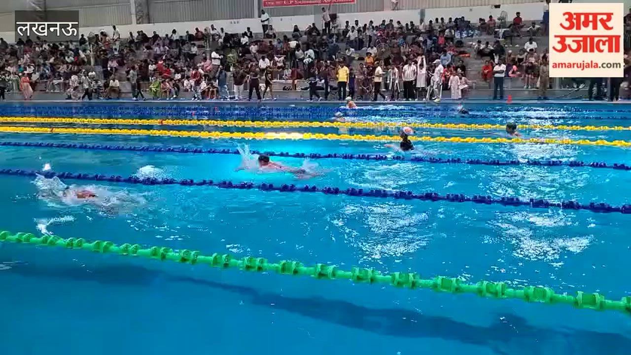 लखनऊ में केडी सिंह बाबू स्टेडियम में उत्तर प्रदेश स्टेट स्विमिंग चैंपियनशिप आयोजित
