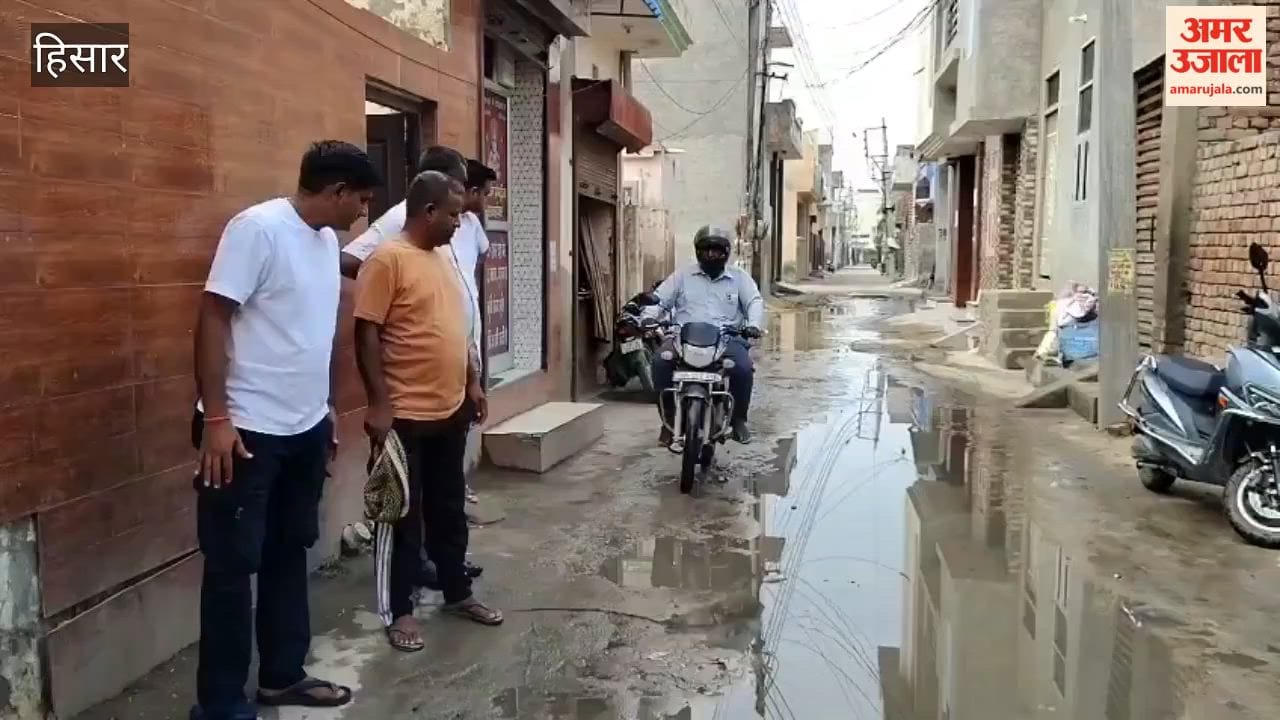 Due to lack of sewerage cleaning in Hansi, sewerage overflows in many areas including Railway Station Road and New Subhash Colony.
