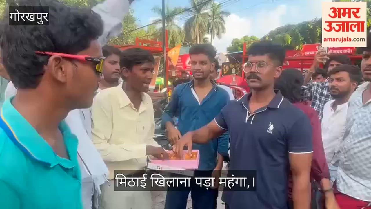 Student leader Satish Prajapati in custody.