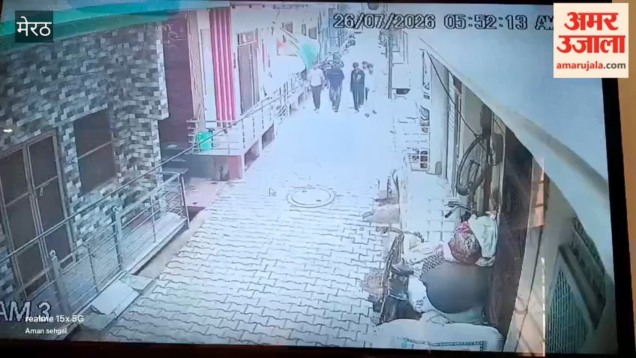 Five Youths Steal Milk Crate from Outside Confectionery in Meerut, Video Goes Viral