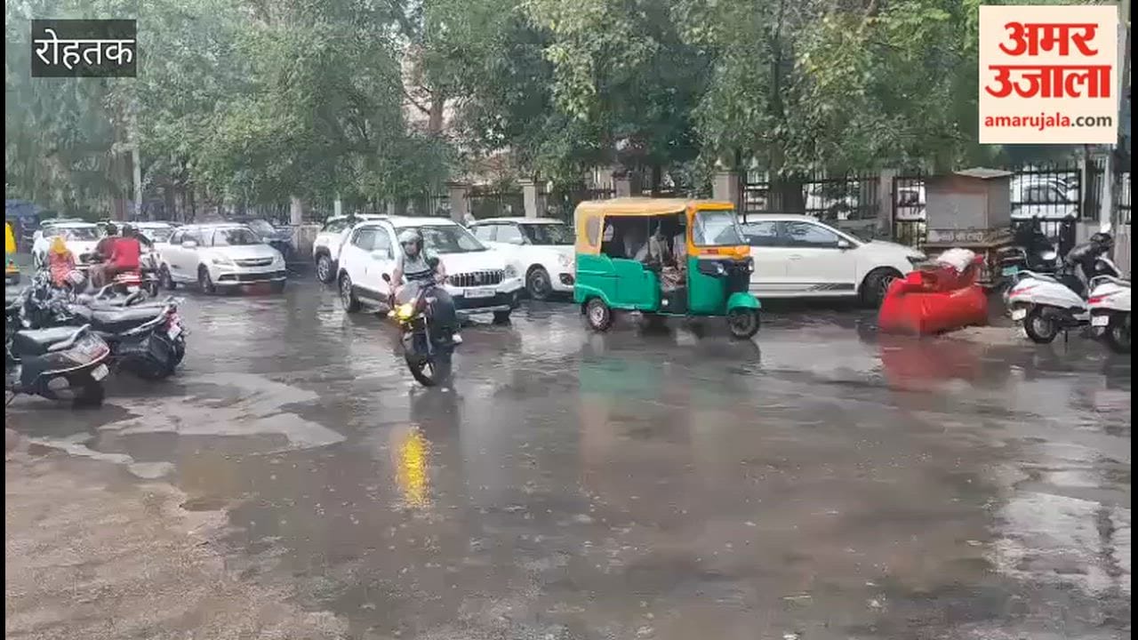 Light rain in Rohtak; relief from humidity.