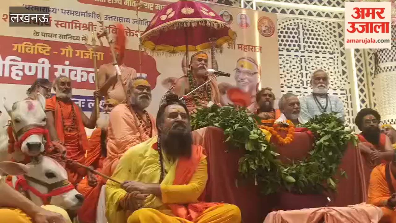 लखनऊ में अविमुक्तेश्वरानंद बोले- गौ रक्षकों को बनाया जा रहा निशाना