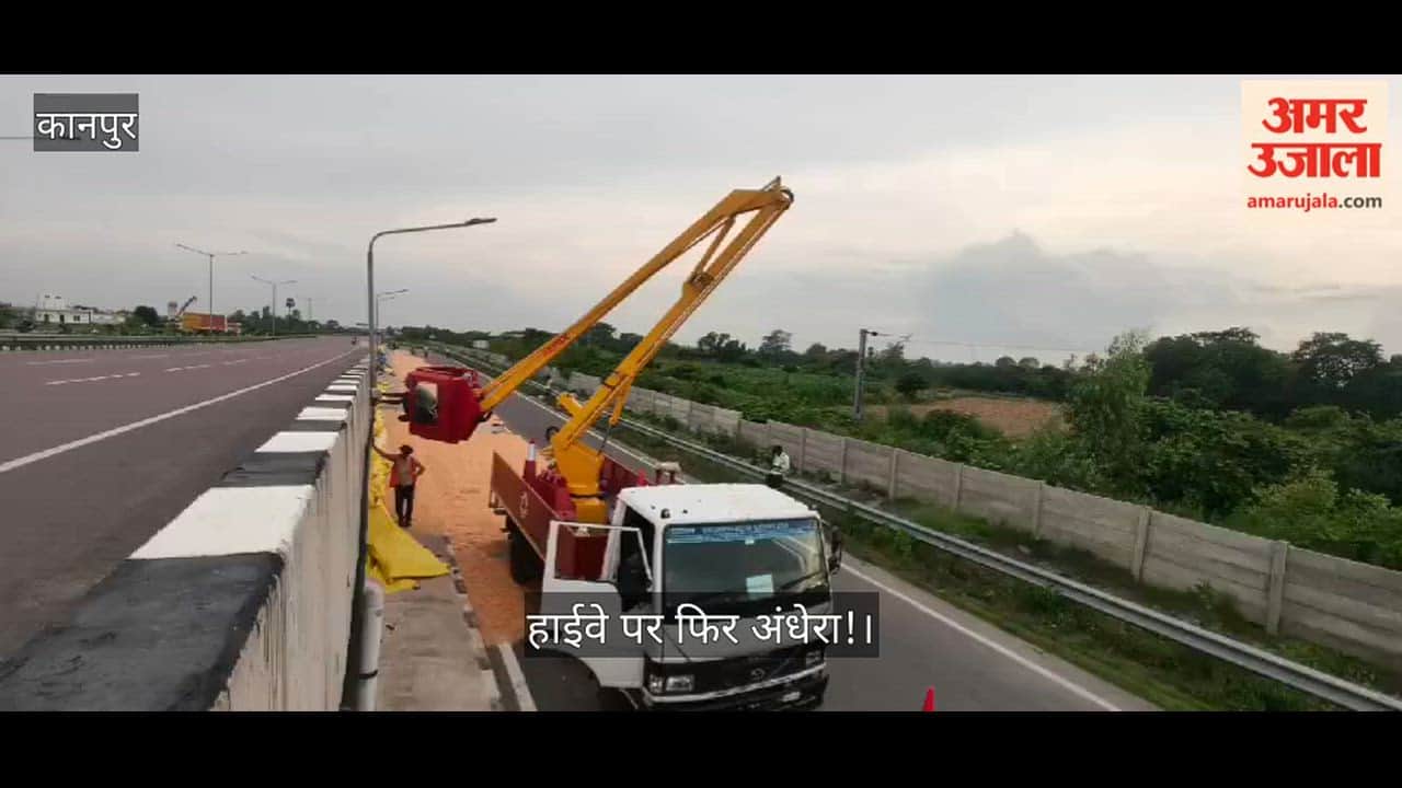 kanpur-bakothi-highway-street-light-wire-theft