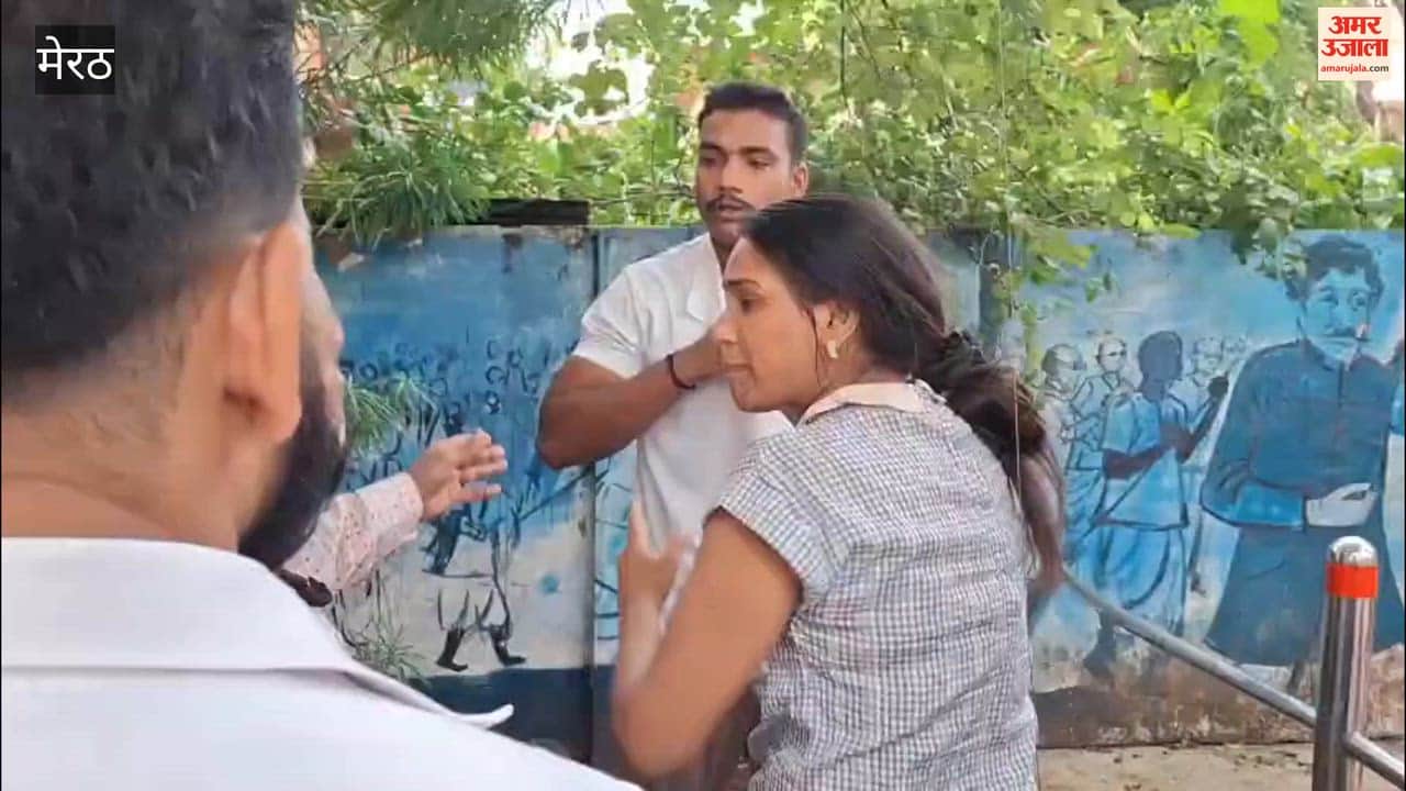 High-Voltage Drama on Meerut Road as Woman Tears Husband’s Clothes During Dispute