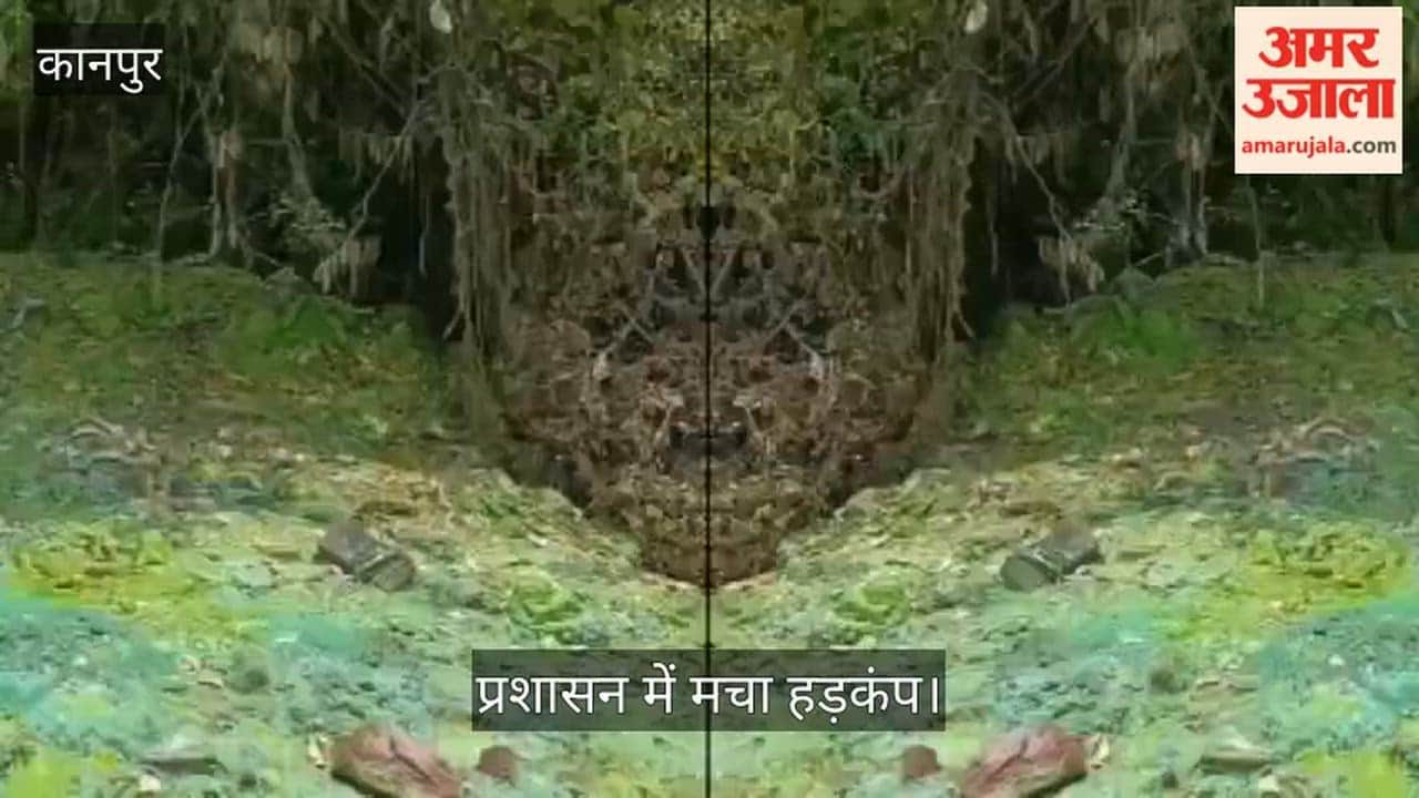 Kanpur Dumper load of toxic waste found by the highway in Mahuava village Maharajpur