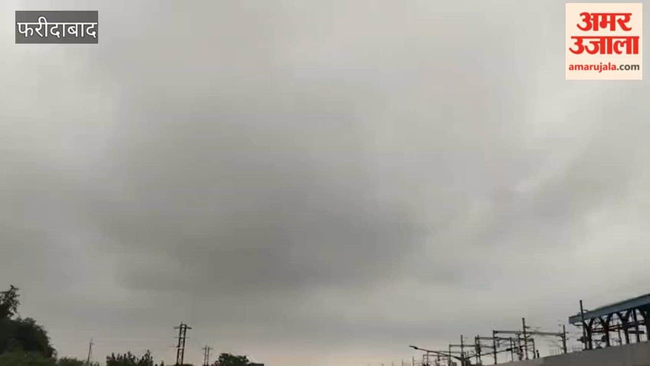 Light rain brings relief from heat in Faridabad