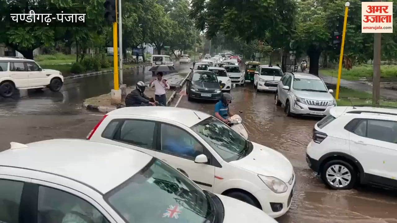Traffic Jaam in Chandigarh after rain