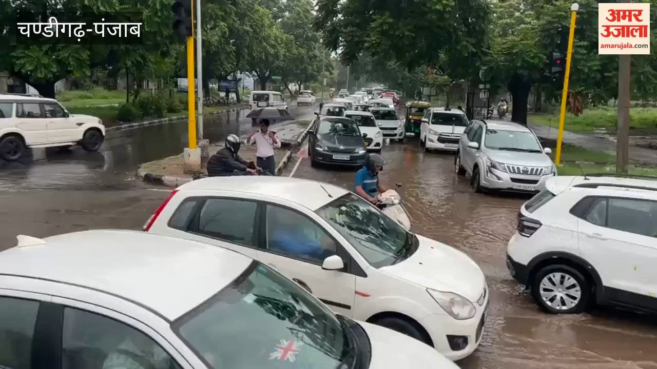 Traffic Jaam in Chandigarh after rain