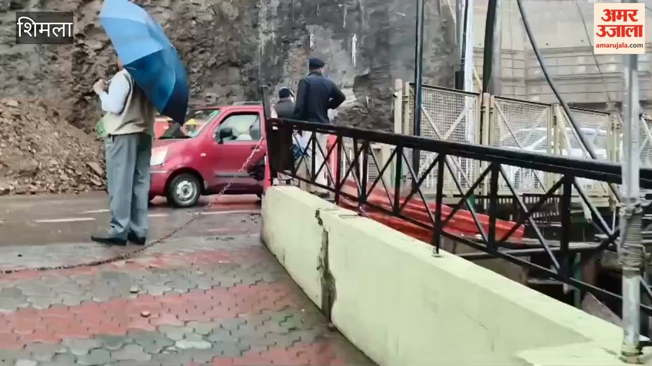 shimla lift landslide cart road bus service traffic diversion