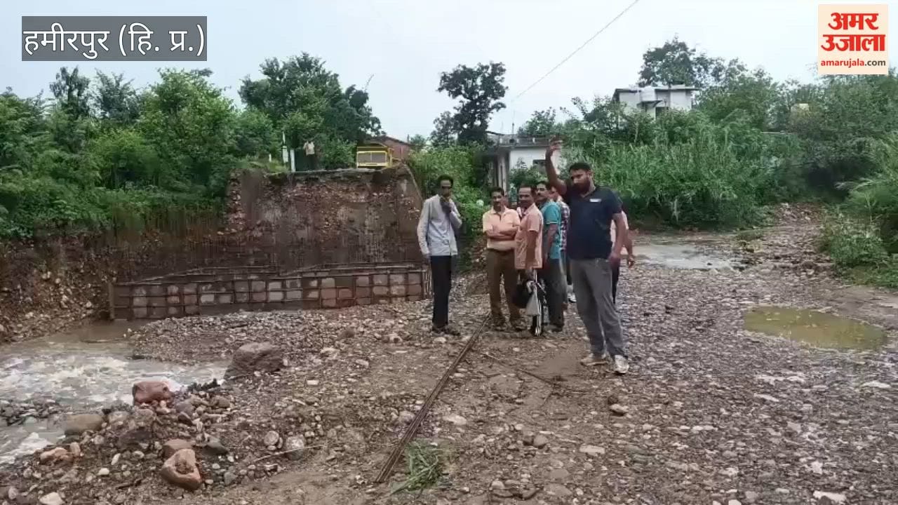 hamirpur bassi tattahar road washed away heavy rain