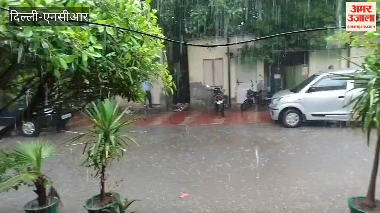 Heavy rain lashed the NCR, including Delhi, Noida, and Faridabad