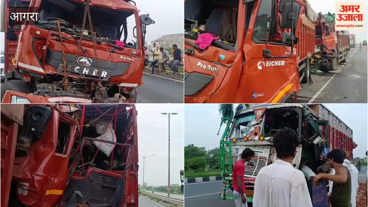 Four-Vehicle Pile-Up on Delhi–Agra Highway Leaves Four Seriously Injured