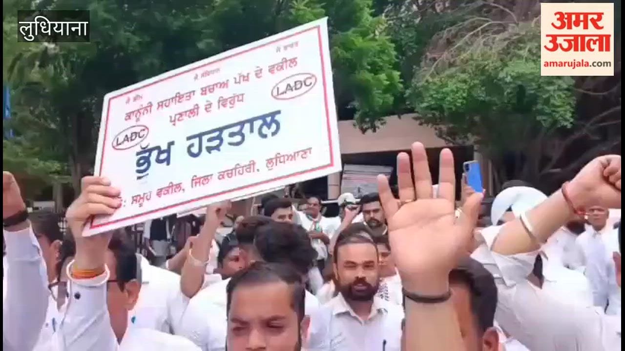 Ludhiana lawyers hold protest march against Legal Aid Defense Counsel system; stage sit-in outside DC office
