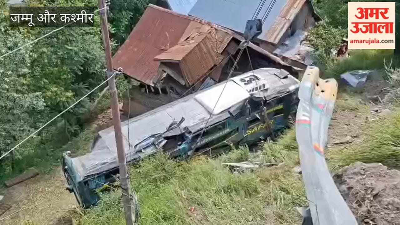 Recovery operations are underway after the Amarnath Yatra bus that plunged