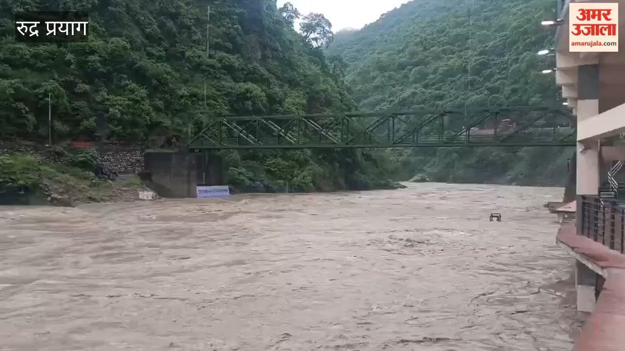 Alaknanda and Mandakini rivers above warning level; 17 roads, including eight state highways closed