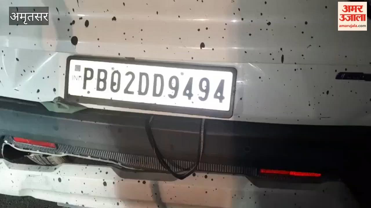 A speeding car crashed into the BRTS railing in Amritsar; iron grilles pierced through the vehicle.
