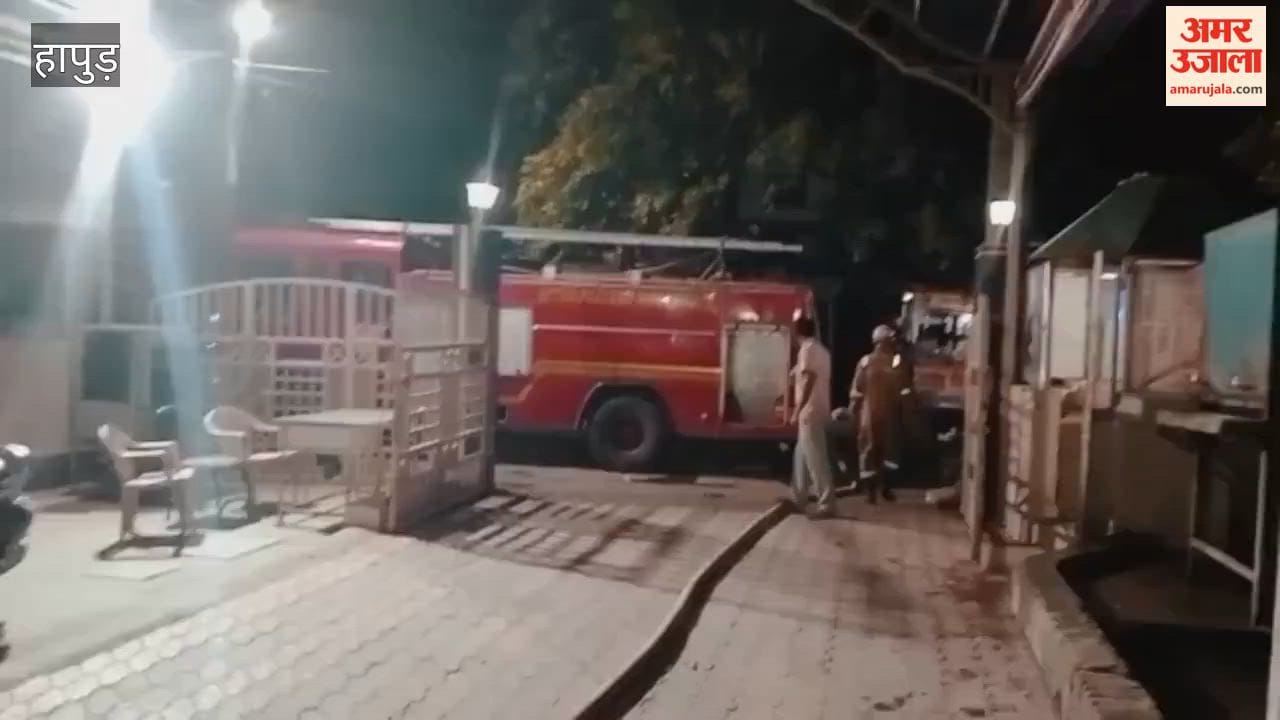 Firefighters brought the fire at the Hapur hospital under control