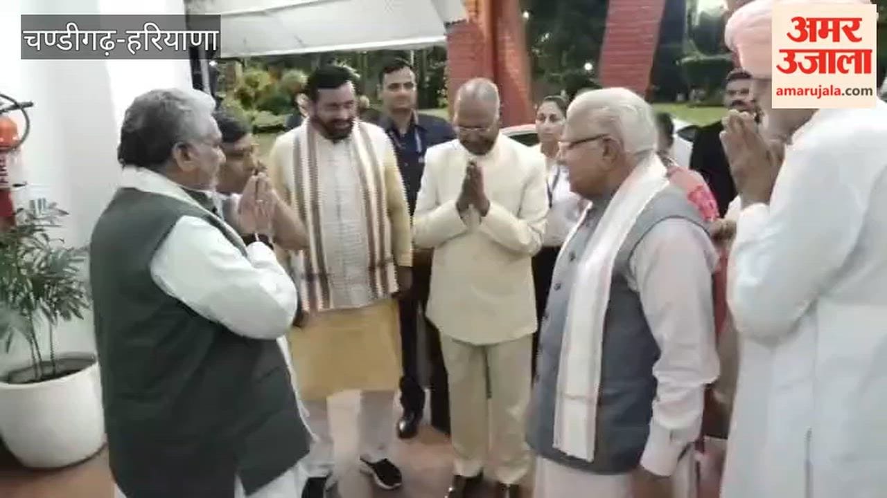 Former President Ram Nath Kovind arrived at Sant Kabir Kutir; CM Saini welcomed him.